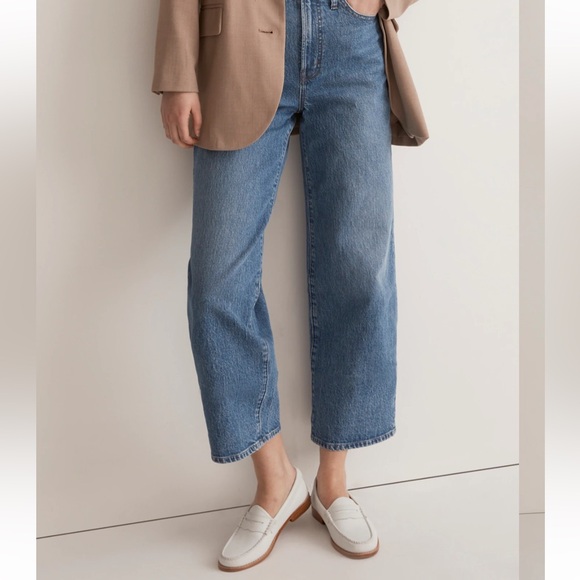 Madewell Denim - Madewell The Perfect Vintage Wide-Leg Crop Jean